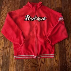 Champion Ohio State Buckeyes Jacket Mens XXL Full Zip Embroidered Brutus Vintage
